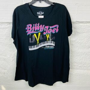 NWT BILLY JOEL jet black piano man live in concert city graphic shirt size 2X